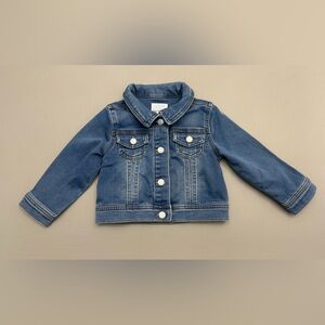 Cat & Jack Baby Denim Jacket Cotton Recycled Polyester Stretch Size 18M